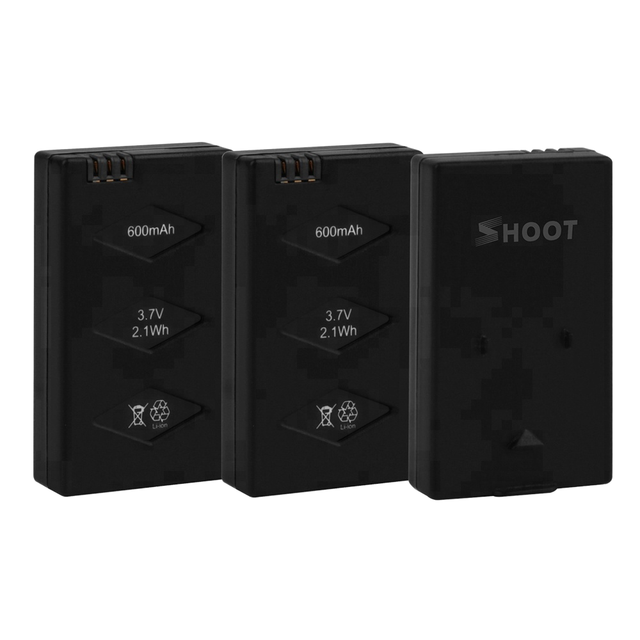 Rechargeable 600mAh 3.7v Li-Polymer Battery Charger Kit for Parrot Mini Drone Rolling Spider PC Material RC Hobby Accessory