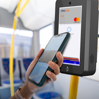Terminal de Pago Sin Contacto NFC de Montaje en Pared SoftPOS Desatendido con Android 14 para Estación de Estacionamiento con MDB CM30
