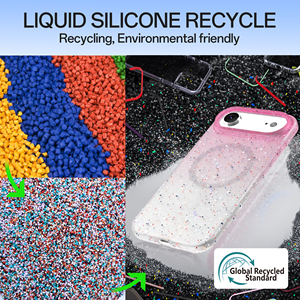 Soonleader GRS coques de téléphone recyclées housses de protection en Silicone liquide pour <span class=keywords><strong>iPhone</strong></span> 17 Air Pro Max 16 15 <span class=keywords><strong>14</strong></span> - Product Image 3