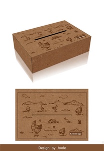Caja de Embalaje para Huevos Personalizada, Paquetes de 6/10/12, Papel Kraft Grueso, Impresión Negra, Ventaja UV, Especificaciones de Lámina, Material de Papel con Relieve - Product Image 5