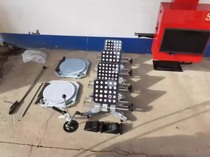 Yeni tasarım tam Set otomotiv araç tamir araba asansör lastik değiştirici dengeleyici tekerlek hizalama hizalama makinesi fiyat Aligner - Product Image 3
