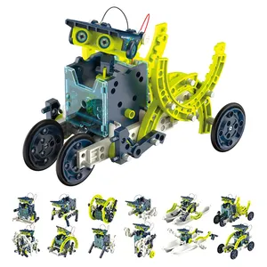 Bemy Toy 12-en-1 STEM Kit de robot solaire Projet d'apprentissage scientifique éducatif auto-assemblé pour les enfants