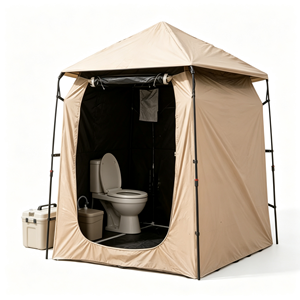 Support <span class=keywords><strong>de</strong></span> tente <span class=keywords><strong>de</strong></span> douche portable coupe-vent pour <span class=keywords><strong>camping</strong></span>, randonnée et zones sauvages - Product Image 2