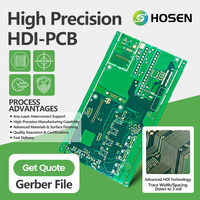 Assemblage de circuits imprimés HDI à vias enterrés, haute efficacité thermique, pour équipement de communication de centre de données 5G et cloud computing, ENIG