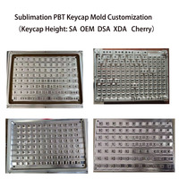Pbt Tembakan Ganda Tembus Cahaya Latar Oem Kustom Arab Spanyol Rusia Perancis Keyboard Gaming Keycaps