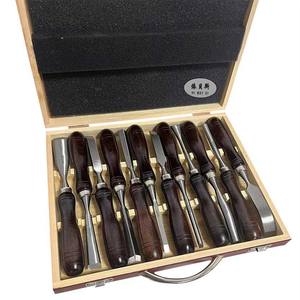 Hot Sale 12 Stück Holz bearbeitung Schnitz meißel Set Holzgriff Zimmerei Meißel Mit Holzkiste Paket DIY - Product Image 4