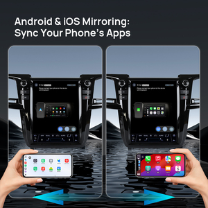 12.1inch Android Player cho Toyota Fortuner 2008-2016 Tesla phong cách màn hình thẳng đứng Android đài phát thanh xe BT FM AM Carplay USB hiển thị - Product Image 4