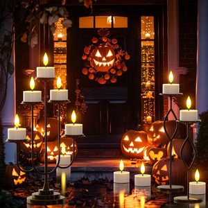 ALECTER Rechargeable Flameless <b>LED</b> Votive Candles Dusk Dawn Sensor Solar <b>Tea</b> <b>Lights</b> IP65 Waterproof Patio Garden Outdoor - Product Image 6