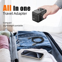 Worldplug GaN PD 70W Adaptateur de prise de courant international Chargeur Adaptateur de voyage universel