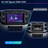 Junsun-Autoradio sans fil CarPlay pour Volkswagen Tiguan 1 NF 2006 2008-2016 Android Auto GPS Navigation Multimédia