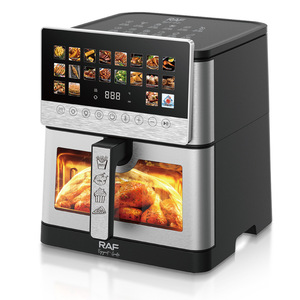Nouvelle friteuse à air de grande capacité et multifonctionnelle, intelligente, avec affichage visuel, pour cuisson par le haut et par le bas. - Product Image 1