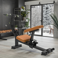 Équipement de gymnastique de forme physique de machine d'étirement de jambe d'entraînement en acier réglable avec des dispositifs de sécurité comportant des bancs réglables