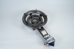 موقد غاز محمول بشعلة واحدة مع موقد حديد زهر عالي اللهب للاستخدام المنزلي والخارجي متوافق مع الغاز الطبيعي والغاز المسال - Product Image 3