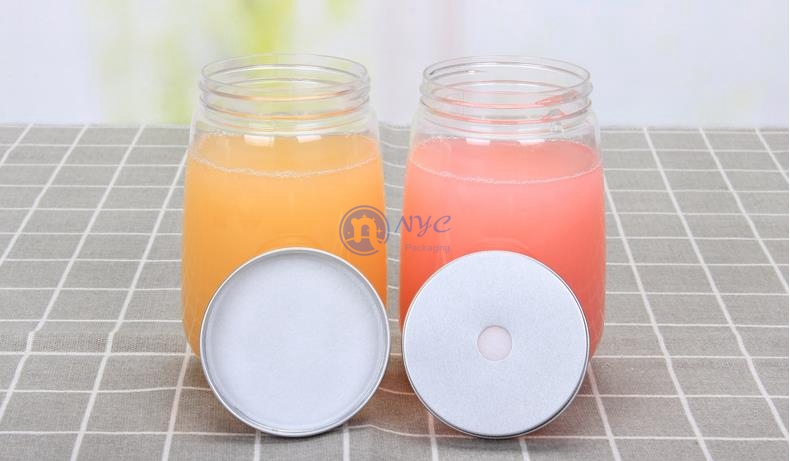 350ml, 500ml U shape Empty Plastic Bottle Transparent Boba Tea PET beverage Bottles with lid