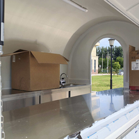 Bar à bière mobile en tôle galvanisée certifié DOT, facile à utiliser, remorque alimentaire commerciale pour la restauration, remorque alimentaire remorquable