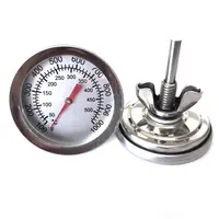 Bakeware F/C 2 "Stainless Steel BBQ Smoker Pit Grill Bimetallic thermometer Temp Gauge mit Dual Gage 500 Degree Cooking Tools