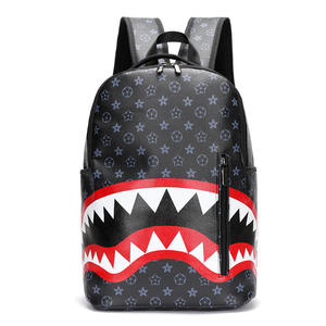 New Design OEM Fashion Waterproof Bagpack Custom <strong>School</strong> <strong>Bag</strong> Pack Shark Teeth Teen Travel Laptop Backpacks for College Students - Product Image 2
