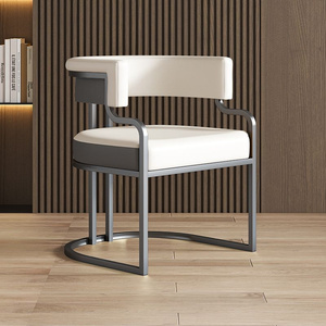 Chaise de bar nordique pivotante en métal et velours, tabouret de cuisine moderne de luxe en cuir doré, durable, pour table de bar - Product Image 2
