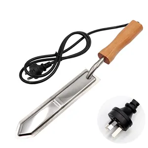 Beekeeping frame tools Stainless steel electric honey scraper uncapping knife with wood handle