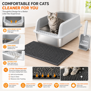 Lettiera per Gatti Rettangolare in Acciaio Inossidabile di Alta Qualità Antiruggine per Ordini all'Ingrosso per <span class=keywords><strong>Negozi</strong></span> di Animali - Product Image 4