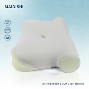 Oreiller en mousse à mémoire de forme non toxique OEKO-TEX WJ-2169, soutien cervical réglable pour soulager les douleurs cervicales, idéal pour dormeurs sur le dos, les allaitantes et les hôtels, tricoté - Product Image 1