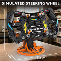 Modèle de volant de supercar MOC en blocs de construction pour adultes et enfants de 5 à 7 ans, ensemble d'assemblage mécanique en plastique