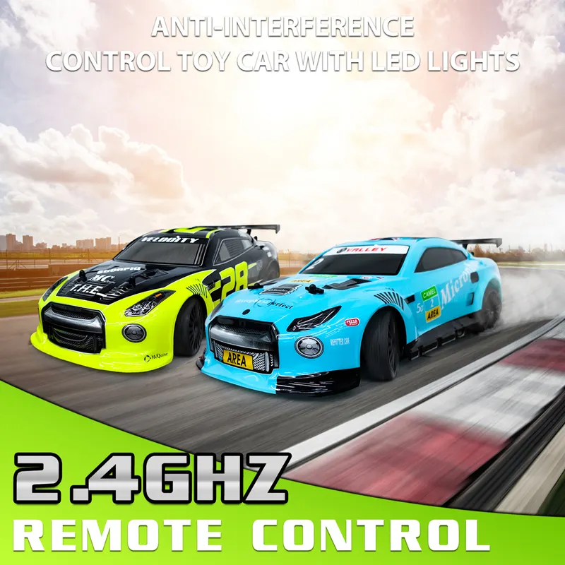1/14 RC Drift Car 25KP/H High Speed 4WD Remote Control Car 40+ Mins Playing Vehicle Toy Gift For Boys Kids