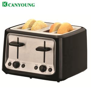 Machine à <span class=keywords><strong>pain</strong></span> électrique à 4 tranches, style élégant, fentes profondes, extra large, avec fonction bagel et fonction surgelé, fabriquée en Chine - Product Image 1