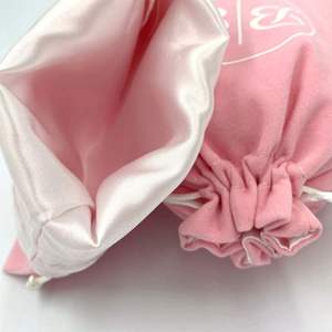 Wholesale Factory <b>Pink</b> Velvet Storage Package <b>Bag</b> for <b>Gift</b> Promotional Pouch Velvet Advertising <b>Bag</b> Reusable Jewelry <b>Gift</b> <b>Bag</b> - Product Image 2