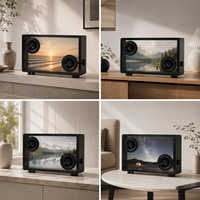 Enceinte Bluetooth haut de gamme transparente, système audio sans fil décoratif pour la maison