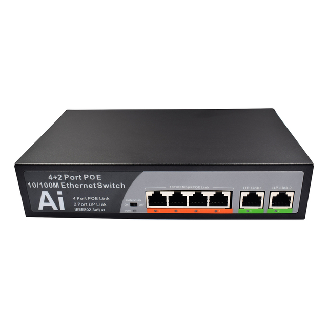 TP-Link 4 Port 10/100Mbps Ethernet PoE Switch Wall-Mountable Desktop Unmanaged Network Switch 2 Uplink Ports 12-Month Warranty