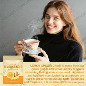 Wellbody ชาเพื่อสุขภาพชาขิงมะนาวสำเร็จรูปประโยชน์ต่อสุขภาพสำหรับชาเขียวดูแลประจำเดือนผลิตภัณฑ์บำรุงความอุดมสมบูรณ์ของผู้หญิง - Product Image 5