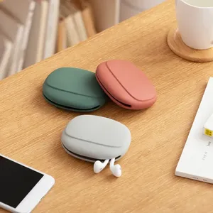 Silicone <b>Mini</b> Key <b>Box</b> Lipstick <b>Storage</b> Bag Green Light Gray Red Earphone Data Cable <b>Storage</b> <b>Box</b> Flexible Plastic for Travel - Product Image 3