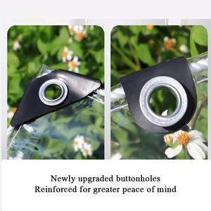 0.35mm/0.55m Transparent PVC Tissu Imperméable Bâche Balcon Voiture Patio Pare-Pluie Extérieur <span class=keywords><strong>Pergola</strong></span> <span class=keywords><strong>Toile</strong></span> Transparente Bâche - Product Image 5