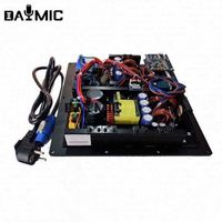 Amplificateur actif à découpage de puissance classe D 3 canaux 1200 Watts Aoshen Professional DSP avec panneau en aluminium pour systèmes audio haute fidélité