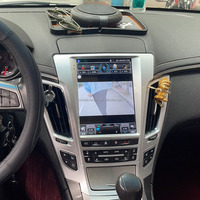 Autoradio Android 13 8 cœurs avec écran vertical 9,7 pouces, CarPlay, pour Cadillac CTS 2008-2013, GPS, navigation