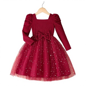 slim fit dress slacks Girls' Long Sleeve Cotton Twirl Dress main image 1