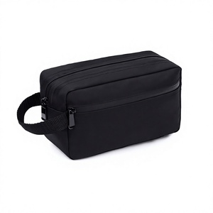 Sac de toilette de voyage pliable multifonction en tissu Oxford, grande capacité, imperméable, unisexe, usage quotidien, couleur unie - Product Image 2