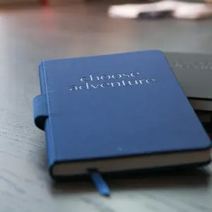 Kantoor & School Leverancier Luxe Navulbare Briefpapier Dagboek Notebook Business Zwart Blauw Pu Leer A5 Dagboek Met Pennenhouder