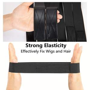 Logo personnalisé tissé Sangle fondre Bande Bord Slayer Frontal Head Wraps Lace Hair Perruque Bande élastique pour perruques - Product Image 2