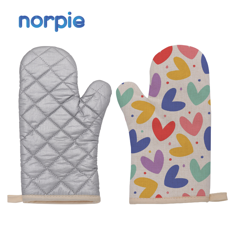 Горячая Распродажа, кухонные перчатки, жаропрочные хлопковые высококачественные антиобрастающие рукавицы для духовки, сублимационные рукавицы для духовки (с веревкой)