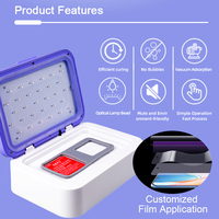Protector de pantalla de película de hidrogel Nano, máquina de instalación de curado al vacío UV, máquina de fabricación de vidrio templado móvil UV para plotter de teléfono