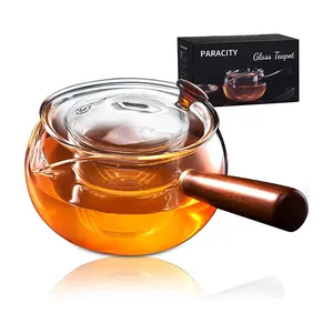 Hot Selling Wholesale Glass Teapot with Removable Infuser, Stovetop Safe Tea  Kettle, Blooming and Loose Leaf Tea Maker Set with Wooden Handle - China  Kitchen Products and Kitchen Tool price