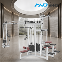 Machine de musculation MND Fitness à 5 stations, modèle Crossover Cable Jungle personnalisé, équipement de gym tendance pour le commerce