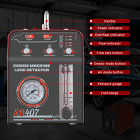 Máquina de Humo Automotriz Analizador de Motor con Detector de Fugas de Presión de Aire para Autos Camiones y Tuberías EVAP