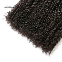 Vente en Gros Cheveux Vierge Péruviens Afro Kinky Bouclés Naturels Produit Extensions de Cheveux Humains Ondulés de Chine