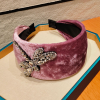 Neues Retro-Haarband aus Goldsamt in Unifarben, Dehnbares Breites Stirnband, Hochwertiges Warmes Kopfband zur Abdeckung von Weißem Haar
