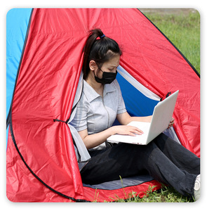 Nuova <span class=keywords><strong>tenda</strong></span> da viaggio all'aperto <span class=keywords><strong>tenda</strong></span> da campeggio in seta piatta <span class=keywords><strong>tenda</strong></span> pigra mimetica a foglia - Product Image 6