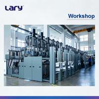 Nouvelle machine d'injection de semelles en caoutchouc LARY LRS165-6ST, 6 stations, moteur, force de serrage de 1650 KN, volume d'injection de 850 ml, haute qualité