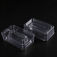 Plateau alvéolé en plastique transparent à 1 compartiment pour flacons de 3 ml et 10 ml, en PET, pour l'emballage de peptides